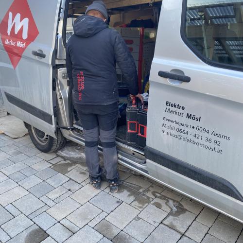 Vorbereitung für die Elektroarbeiten