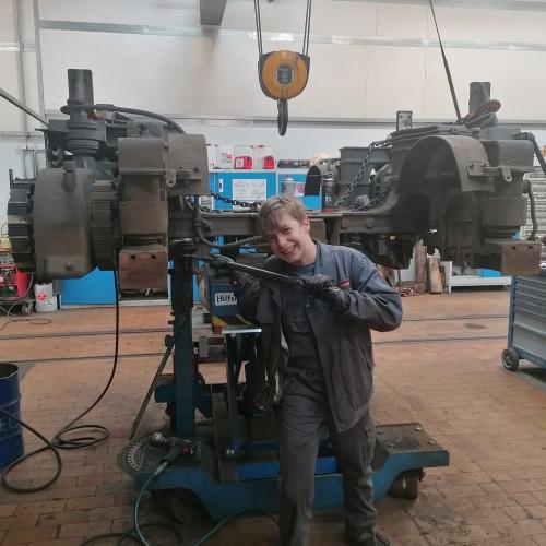 Arbeiten am Motor