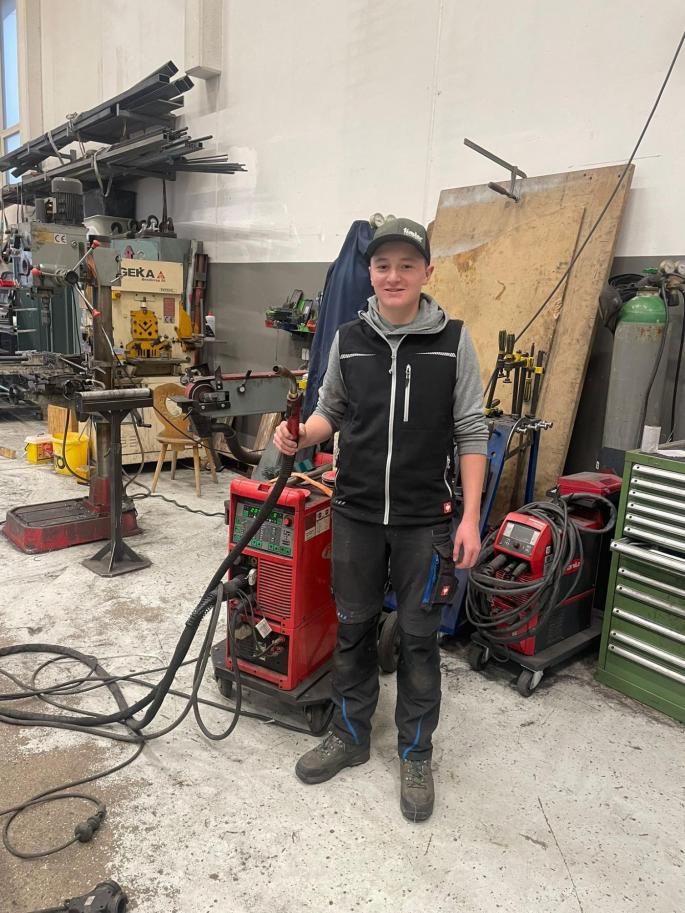 Xaver als Metallbautechniker