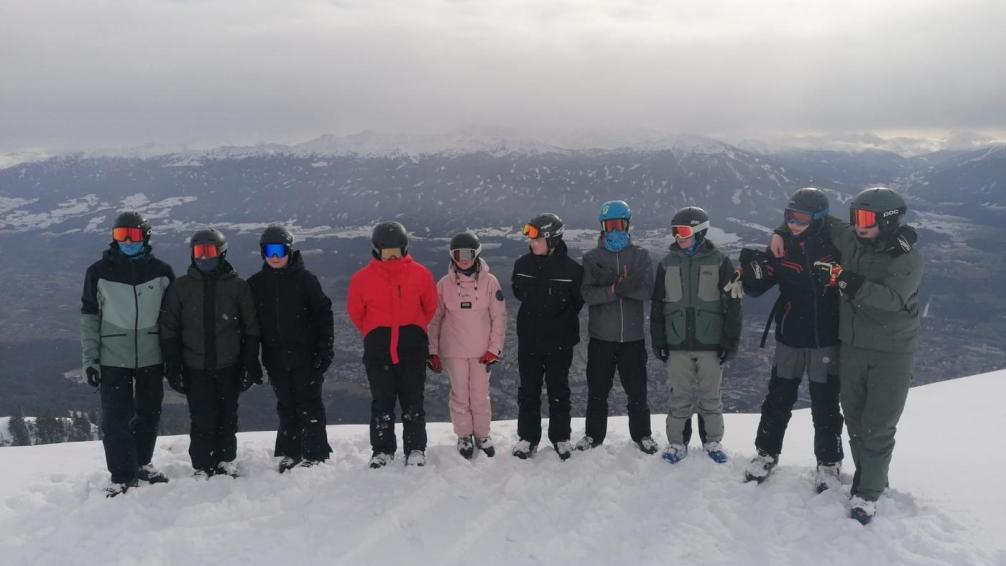 Skigruppe auf der Seegrube